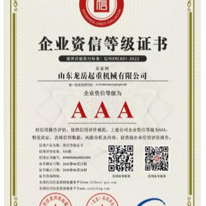 企业资信等级证书